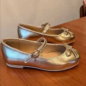 Janie and Jack Metallic Bow Ballet Flats /Shoes